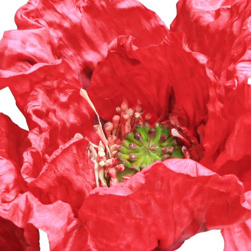 Artikel Deco Vallmo Stora Konstgjorda Blommor Röda Vallmo 88cm 3 St