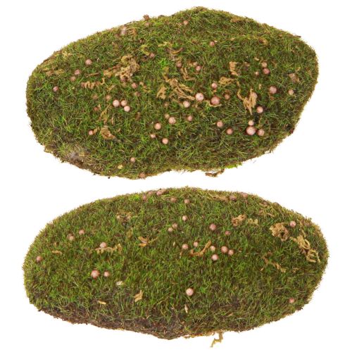 Artikel Dekorativ mossa konstgjord mossa svamp mossa boll 14cm 2st
