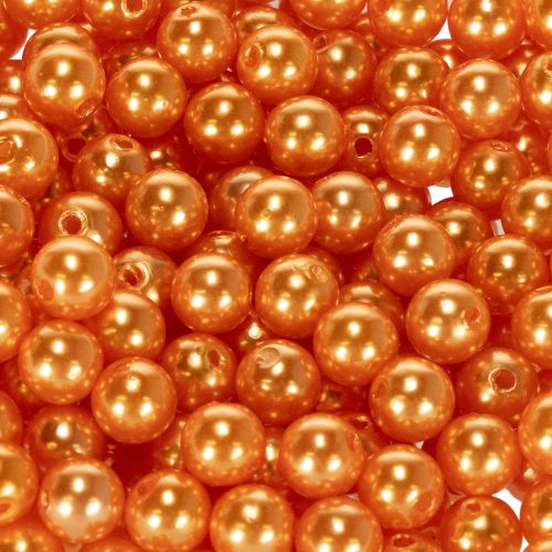 Dekorativa orange pärlor, 8 mm, 250 stycken | Floristik24.se