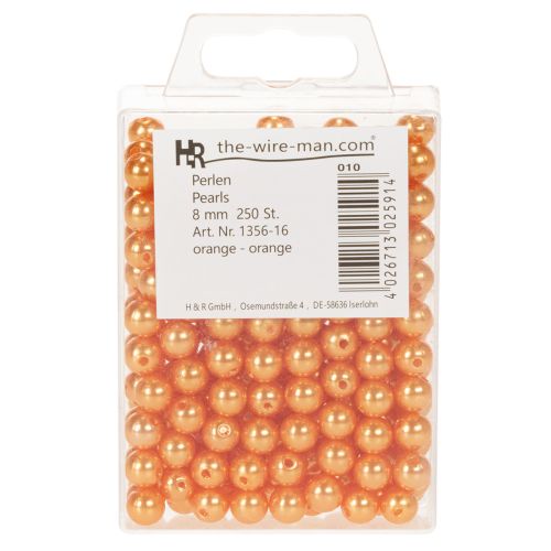 Dekorativa orange pärlor, 8