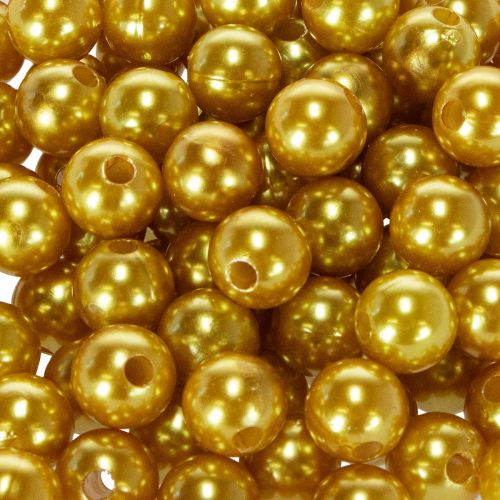 Dekorpärlor Ø10mm guld 115 st | Floristik24.se