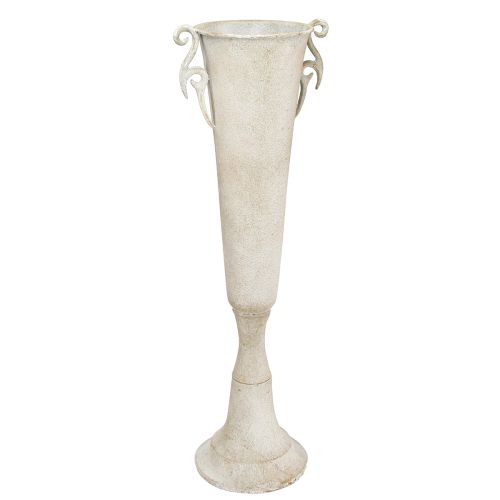 Floristik24 Dekorativ trofévas antik med handtag metallgrå Ø15cm H59cm