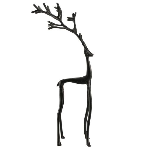 Floristik24 Dekorativ ren metall dekorativ figur i svart 15cmx8cmx53cm