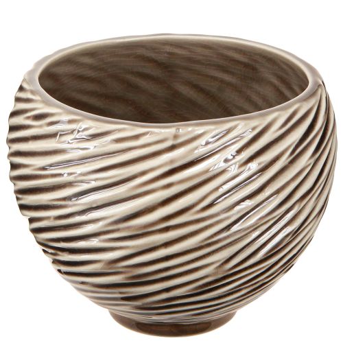 Artikel Dekorskål Blomkruka Keramik Beige Brun Ø15cm 2st