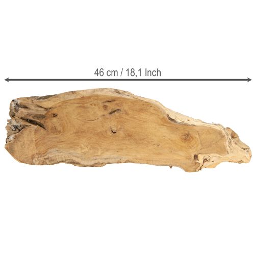 Artikel Dekorativ skål trä teak naturlig maritim 46x14x7cm