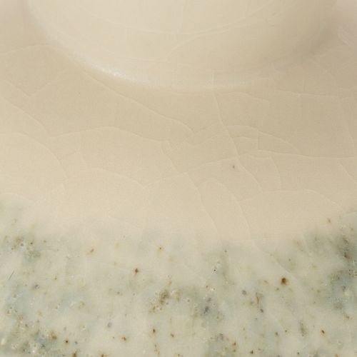 Dekorativ keramikskål, creme grågrön, Ø20cm, H16cm | Floristik24.se