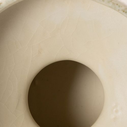 Dekorativ keramikskål, creme grågrön, Ø20cm, H16cm | Floristik24.se