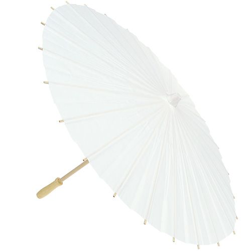Floristik24 Dekorativ skugga vit Ø60cm H42cm