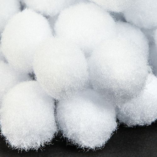 Artikel Dekorativ snöboll Mini Ø2cm Vita snöglober 400 st 4 påsar
