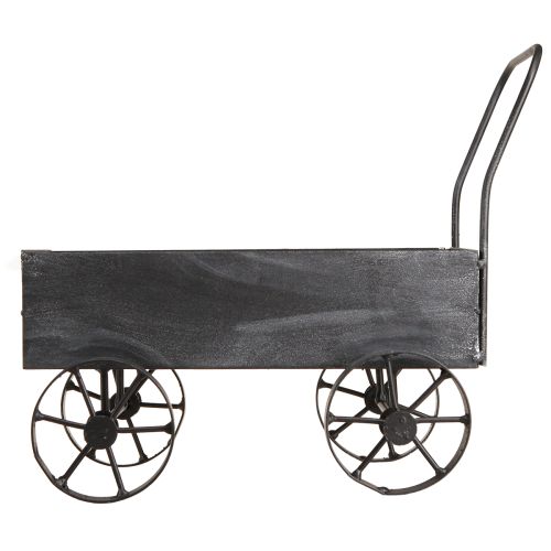 Artikel Dekorativ skottkärra växtlåda metall antracit L30cm