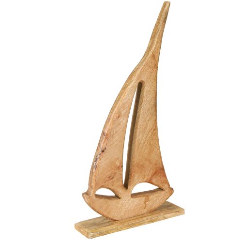 Artikel Dekoration Segelbåt Trä på Bas Natural Maritime H57,5cm