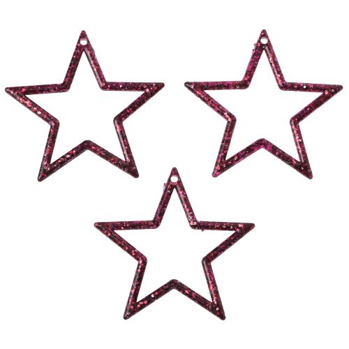 Artikel Dekorativ Star Berry Glitter Bordsdekoration Jul 4,5cm 120 st