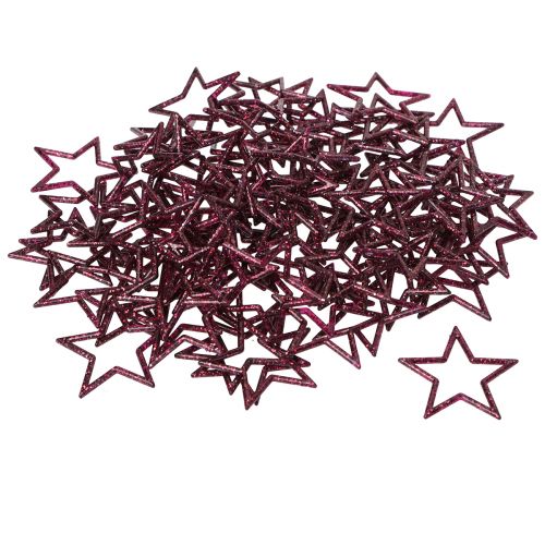 Artikel Dekorativ Star Berry Glitter Bordsdekoration Jul 4,5cm 120 st