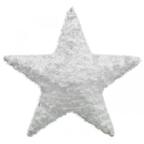 Artikel Juldekorationsstjärna Juldekorationsstjärna vit H20cm 4st