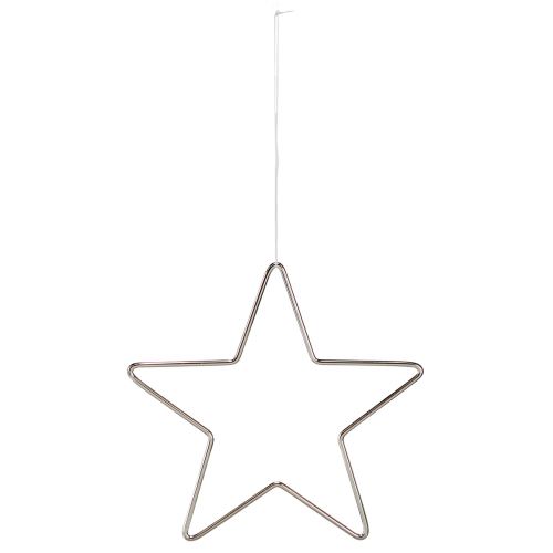 Artikel Dekorstjärna för upphängning av julstjärna silver Ø15cm 6 st