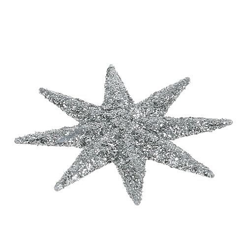 Artikel Dekorativa stjärnor silver Ø5cm 20st