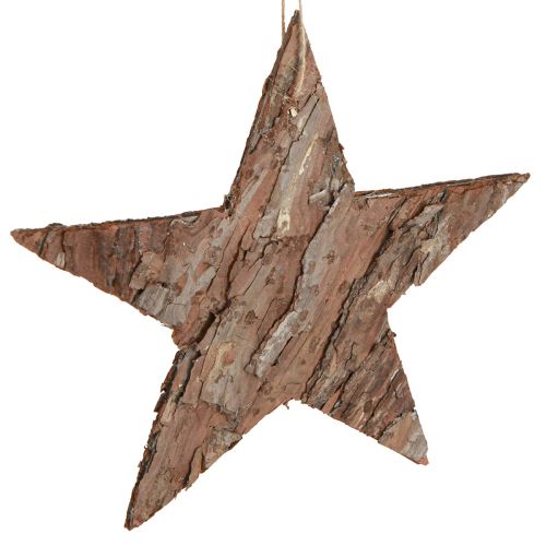 Artikel Dekorstjärnor för upphängning av tallbark tallstjärnor 20cm 3 st