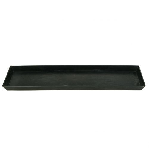 Floristik24 Dekorativ bricka antracit 43cm x 12cm