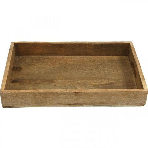 Floristik24 Dekorativ bricka träbricka rektangulärt arrangemang underlägg 37×25cm