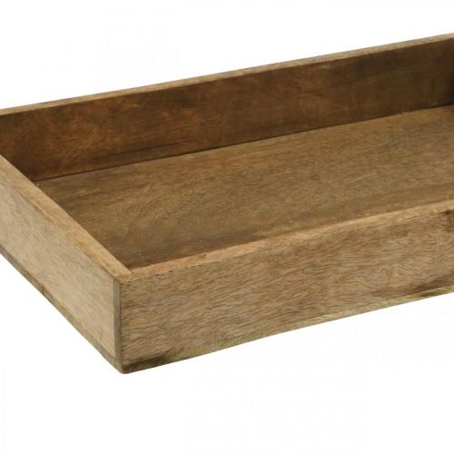 Floristik24 Dekorativ bricka träbricka rektangulärt arrangemang underlägg 37×25cm