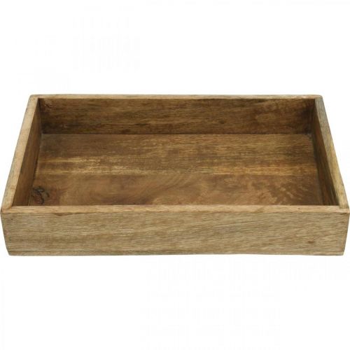 Floristik24 Dekorativ bricka träbricka rektangulärt arrangemang underlägg 32×22cm