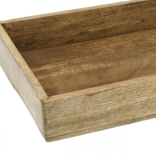 Floristik24 Dekorativ bricka träbricka rektangulärt arrangemang underlägg 32×22cm