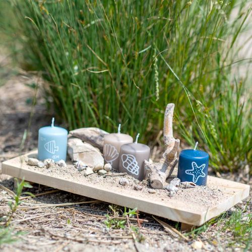 Floristik24 Dekorativ bricka teak natur 38×18cm