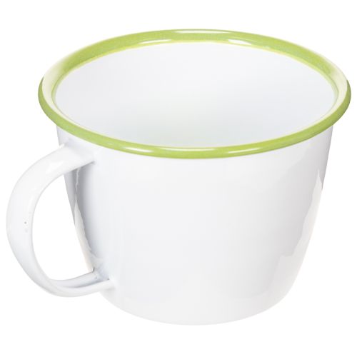 Dekorativ kopp, emaljerad kruka, Ø11cm H8cm | Floristik24.se