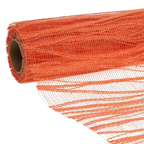 Floristik24 Dekorativt bordslöpartyg orange 26cm x 300cm