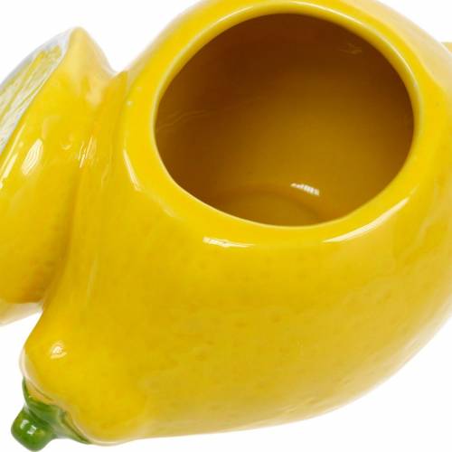Floristik24 Dekorativ kruka citronvas citrusfrukt keramisk sommardekoration