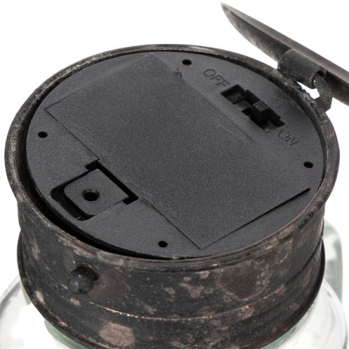 Dekorativt dricksglas med LED-lampa Ø8cm H16cm | Floristik24.se
