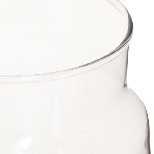 Artikel Dekorativ vas glas blomvas transparent Ø14cm H15cm