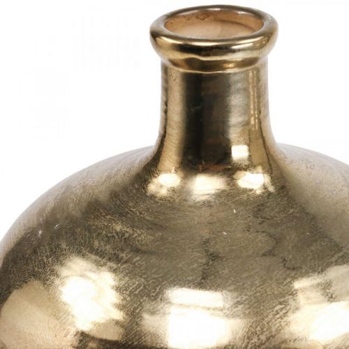 Artikel Dekorativ Vas Svart/Guld Keramik Vas Stor Ø21cm H37,5cm