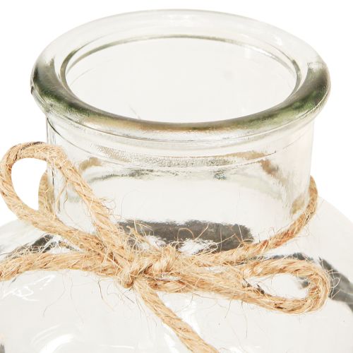 Artikel Dekorativa vaser flaska vas glas på bas 12×12×20cm 4st