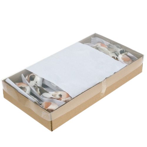 Floristik24 Dekorativ fågel att klibba brun 10 cm 12st