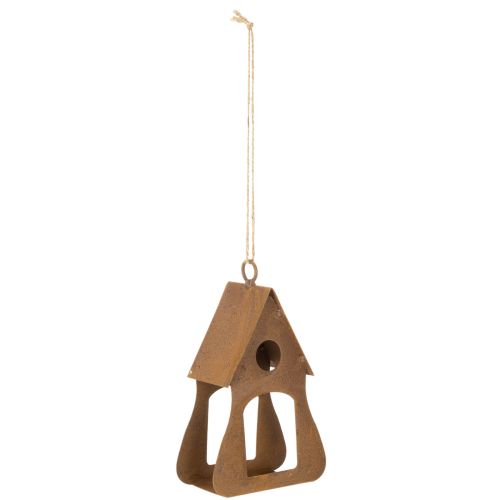 Dekorativ hängande fågelholk, rostfärgad fågelholkdekoration, 17,5 cm | Floristik24.se
