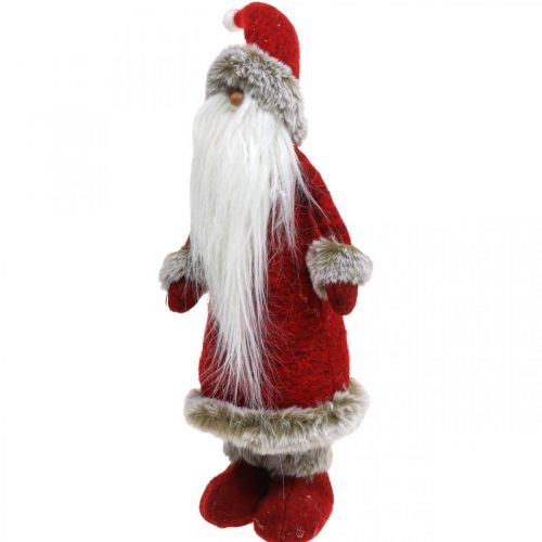 Dekoration Jultomten stående Dekorationsfigur Jultomten Röd H41cm