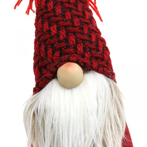 Artikel Deco Gnome Skägg Jul Gnome Deco Figur Röd H30cm