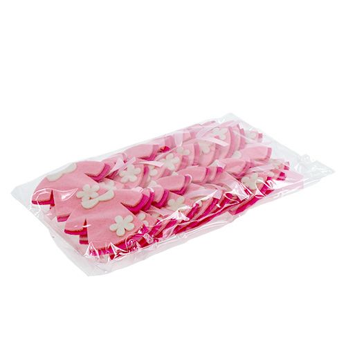Artikel Födelsedekoration filtklänning rosa 7cm 20 st