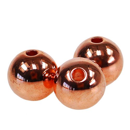 Artikel Dekorpärlor koppar metallic 14mm 35 st