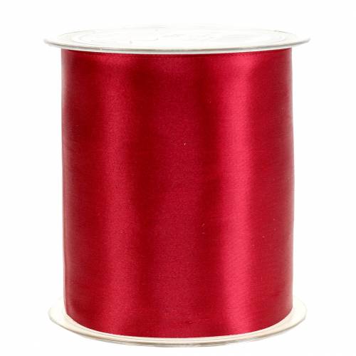 Floristik24 Satinband bordsband Bordeaux 100mm 15m