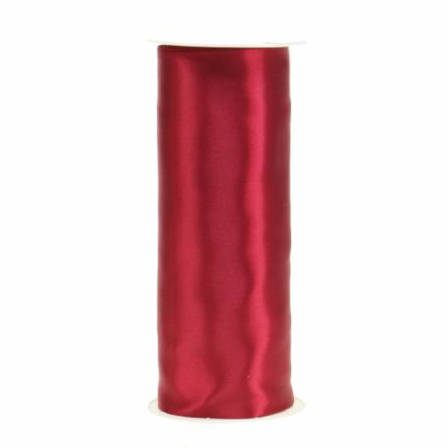 Floristik24 Satinband bordsband Bordeaux 200mm 10m