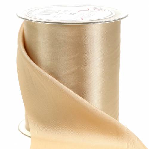 Floristik24 Satinband bordsband champagne 100mm 15m