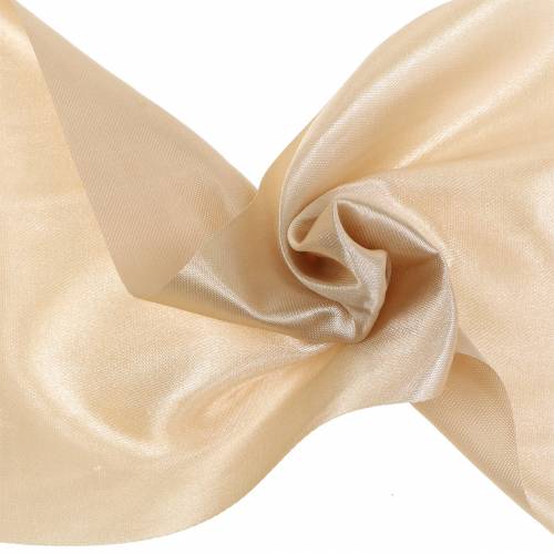Floristik24 Satinband bordsband champagne 100mm 15m