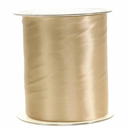 Floristik24 Satinband bordsband champagne 100mm 15m