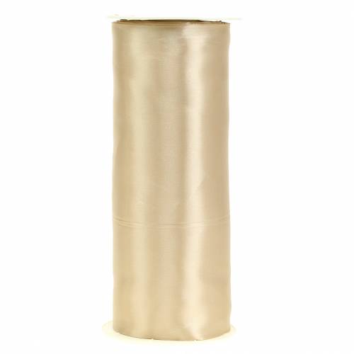Floristik24 Satin band bord band champagne 200mm 10m
