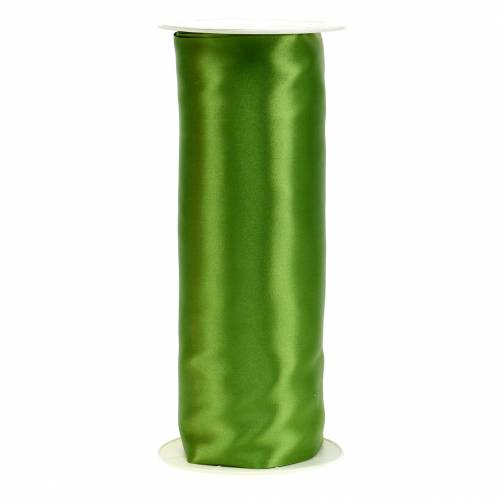 Floristik24 Satinband bordsband olivgrön 200 mm 10m