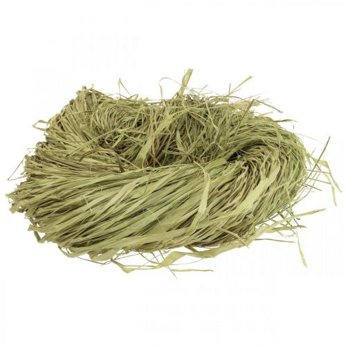 Floristik24 Dekorativ raffia för hantverk Naturlig raffia lime 200g