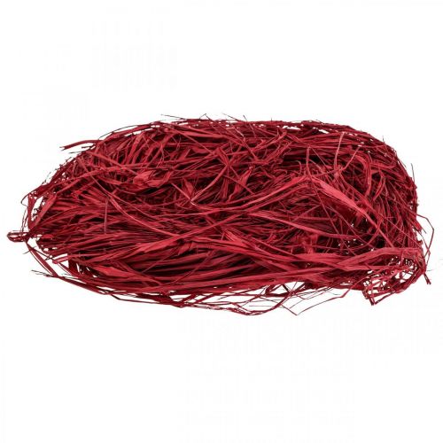 Artikel Dekorativ raffia för att tillverka naturlig raffia raffia röd 200g