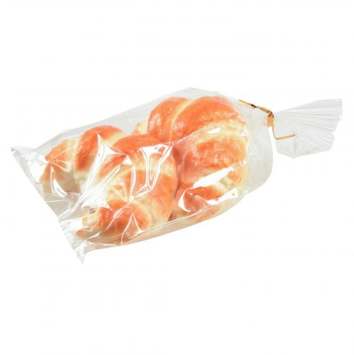 Artikel Dekorativ croissant konstgjord matdocka 10cm 2st